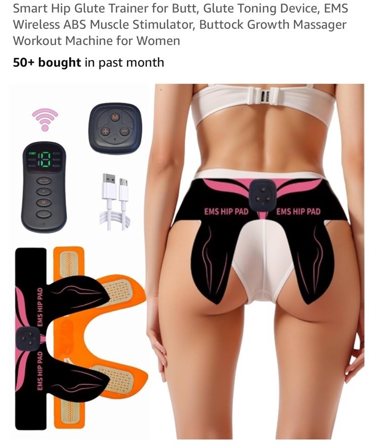 EMS Hip Glute Trainer for Butt, Toning