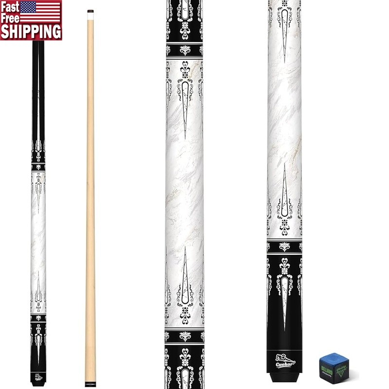 Complete Billiard Kit 58inch Pool Cue Professional Chalk Durable Performance New