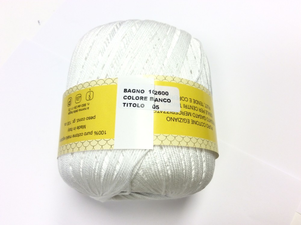 EGYPTIAN COTTON No. 5 white 100 GR.