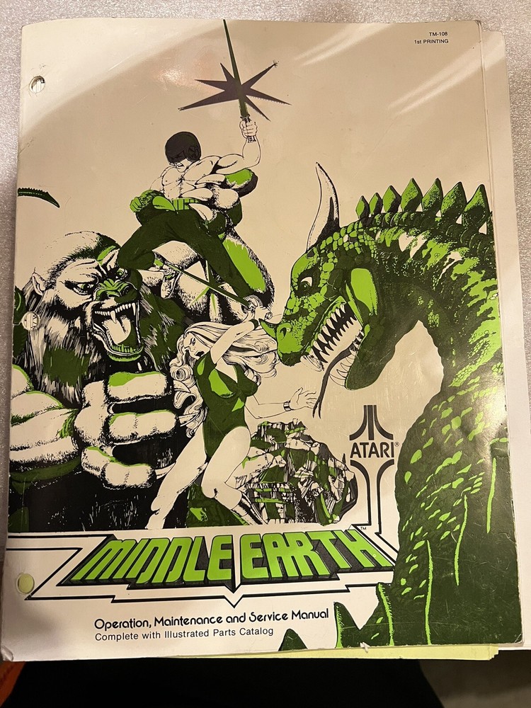 Atari Middle Earth Pinball Manual - Complete!