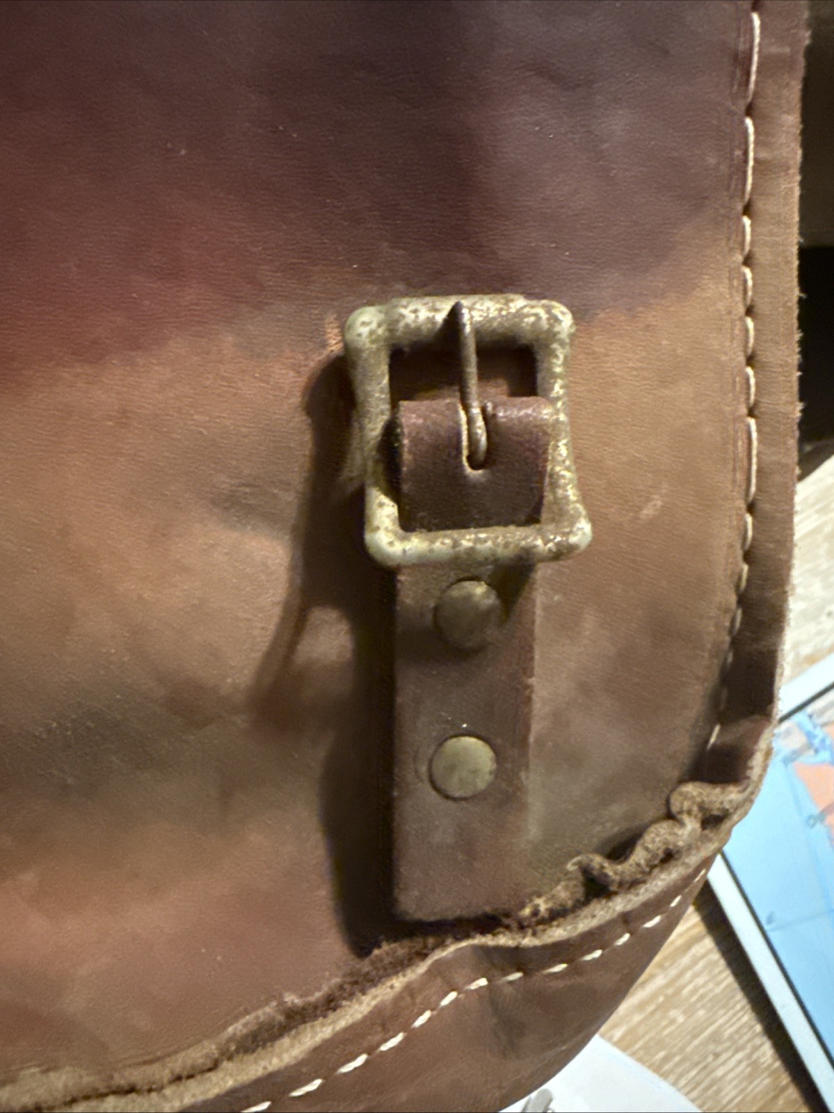 used vintage leather western horse saddle bags