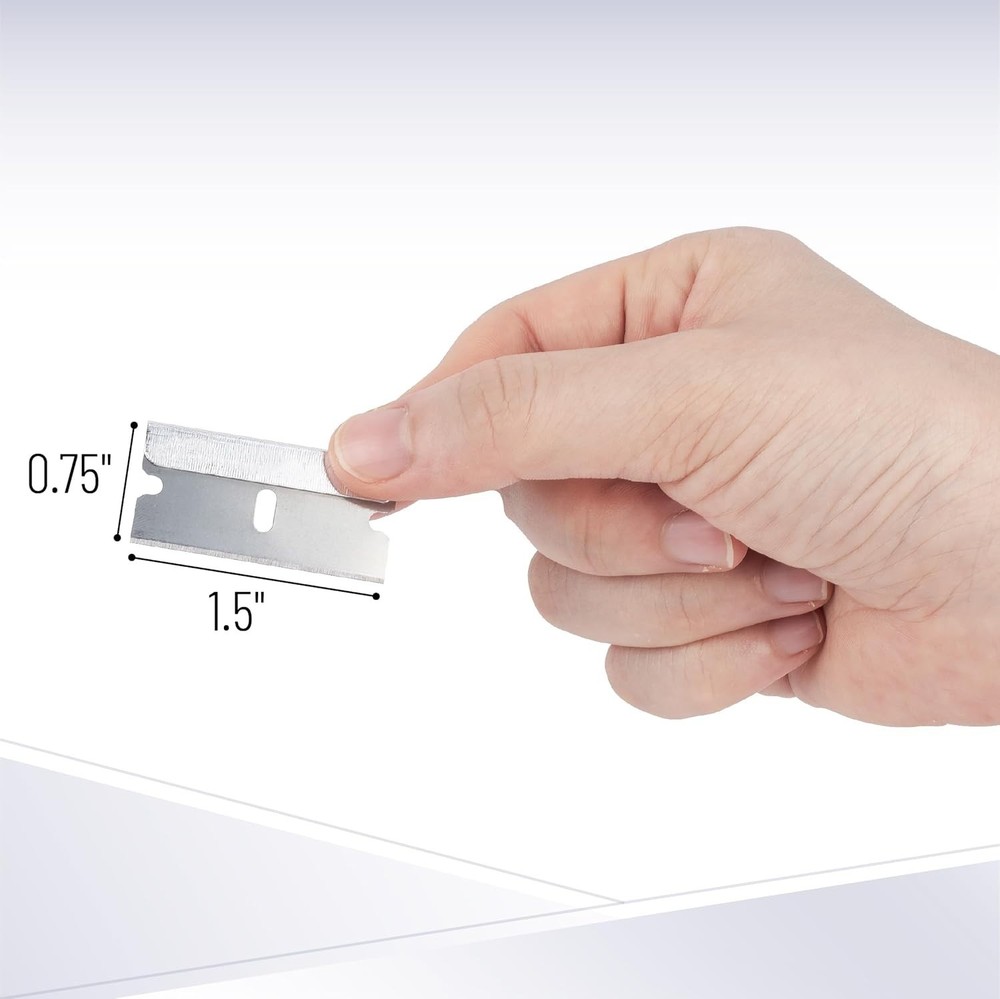 Bates 50 Razor Blades - Precision Engineered for Safe, Clean Cutting Experience