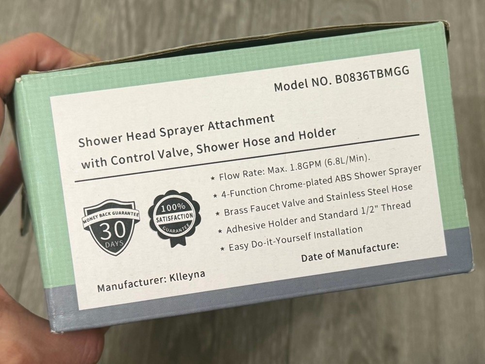 kiieyna shower heard sprayer attachment