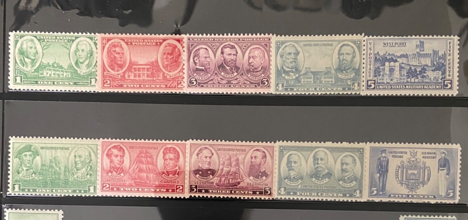 US STAMPS SC# 740-749, 785-794 & 909-921 Nat. Parks, Army/Navy & more Sets MNH