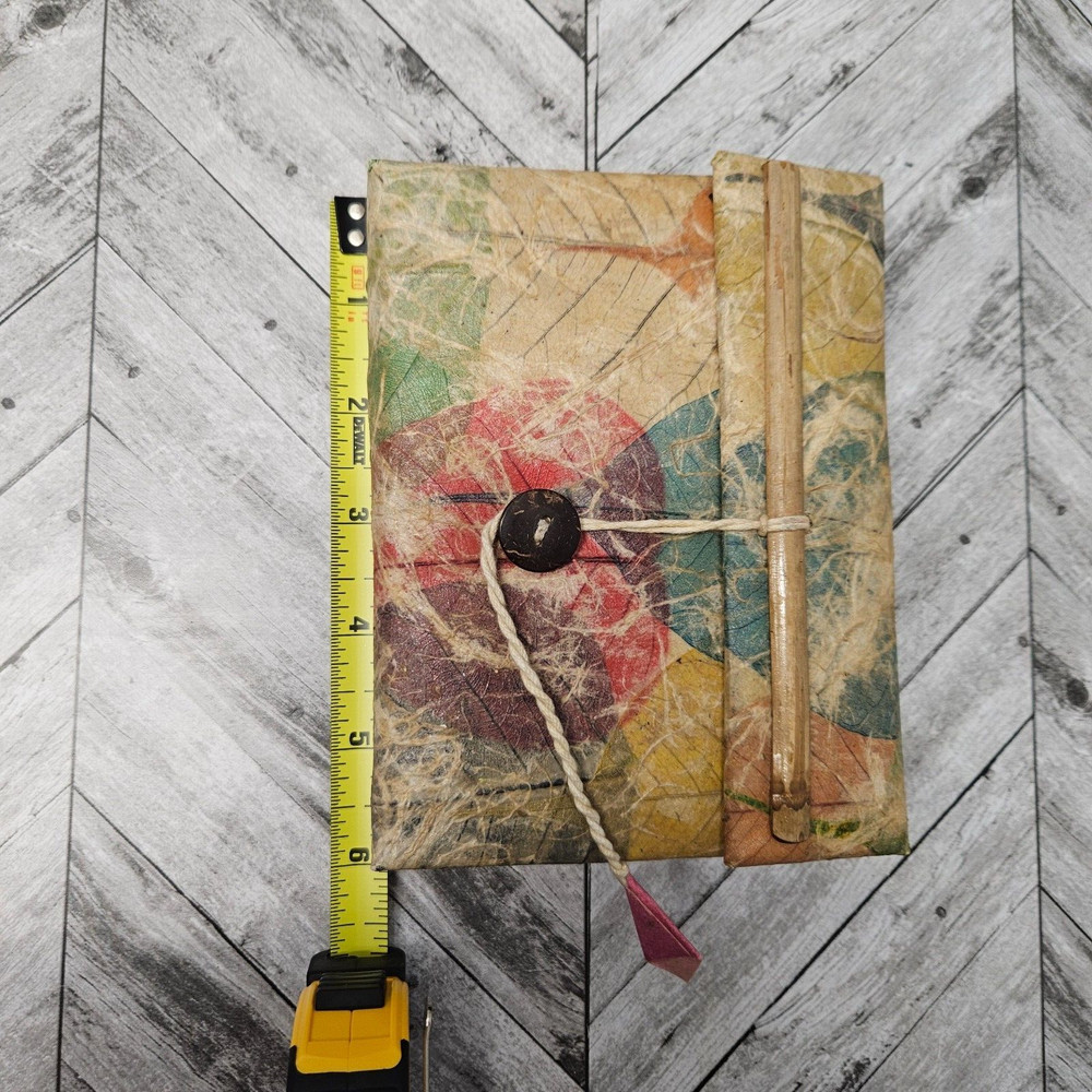 Handmade Journal Book Leaf Art 4"x6"