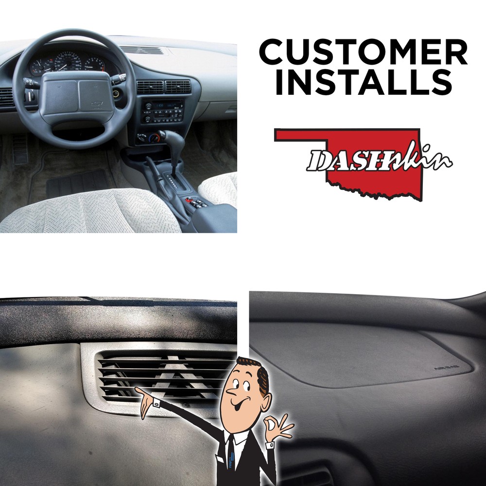 DashSkin Molded Dash Cover for 95-05 Chevy Cavalier in Graphite Dark Grey