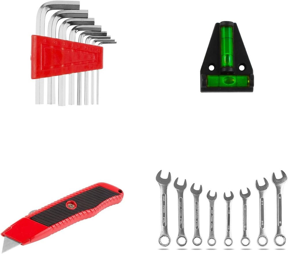 95 Piece Tool Set, Tool Kit, Mechanics Tool Set, Portable Toolbox with Adjust...