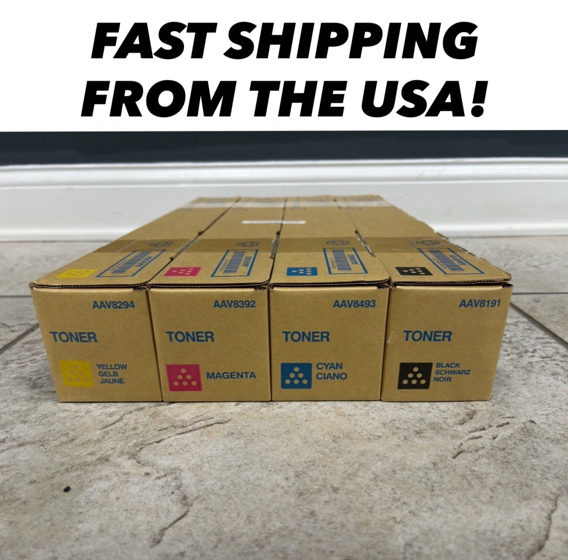 Konica Minolta TN328 TN626 Toner Set BCMY bizhub C250i C300i C360i NEW 4 Pack