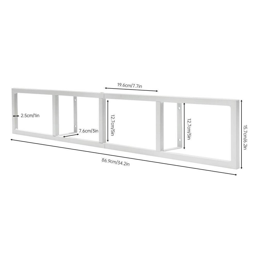 CD DVD Acrylic Boxes Display Rack Video Game Organizer Wall Mount 3 Pack White