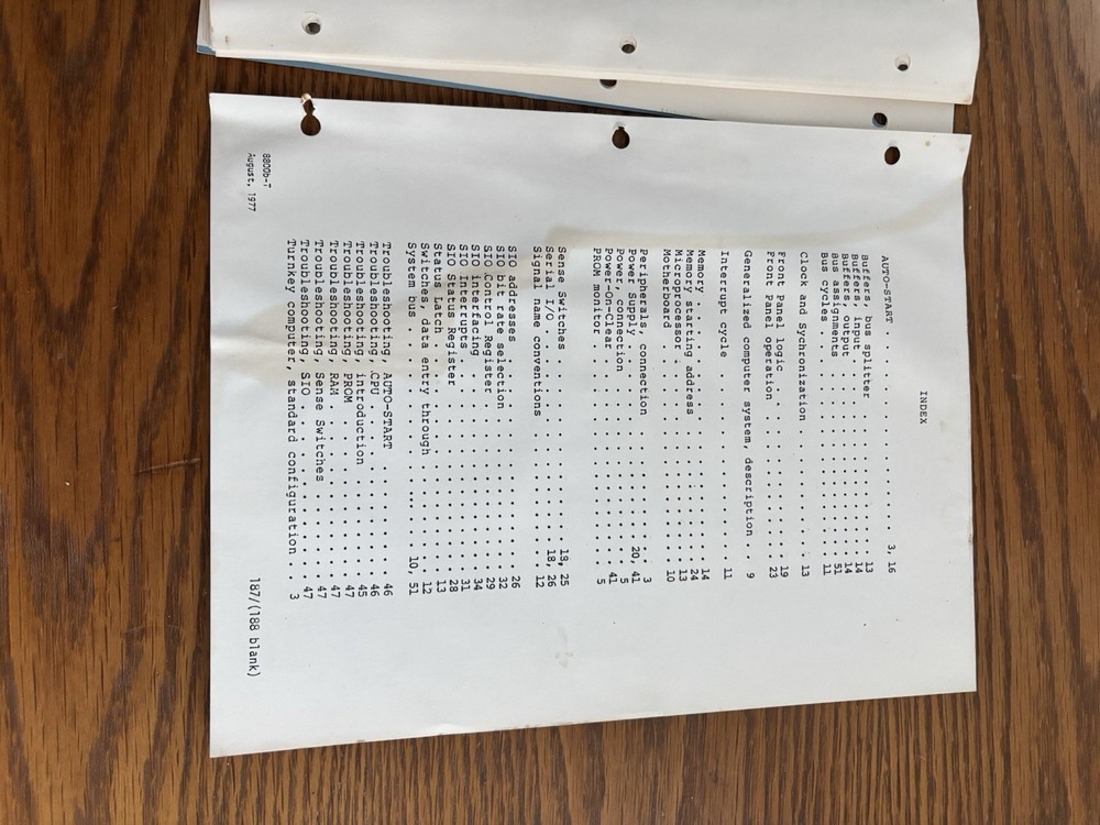 MITS Altair 8800b Documentation 8080 Turnkey Computer System Paper Work S100