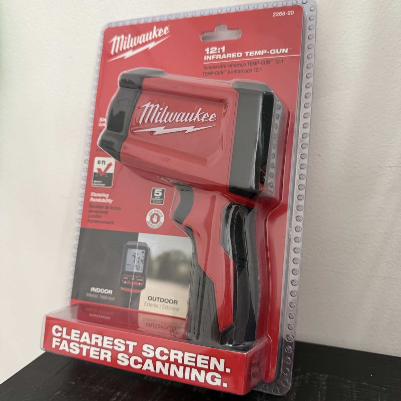 Milwaukee 2268-20 12:1 INFRARED TEMP GUN With 9V Battery New With Tags NWT