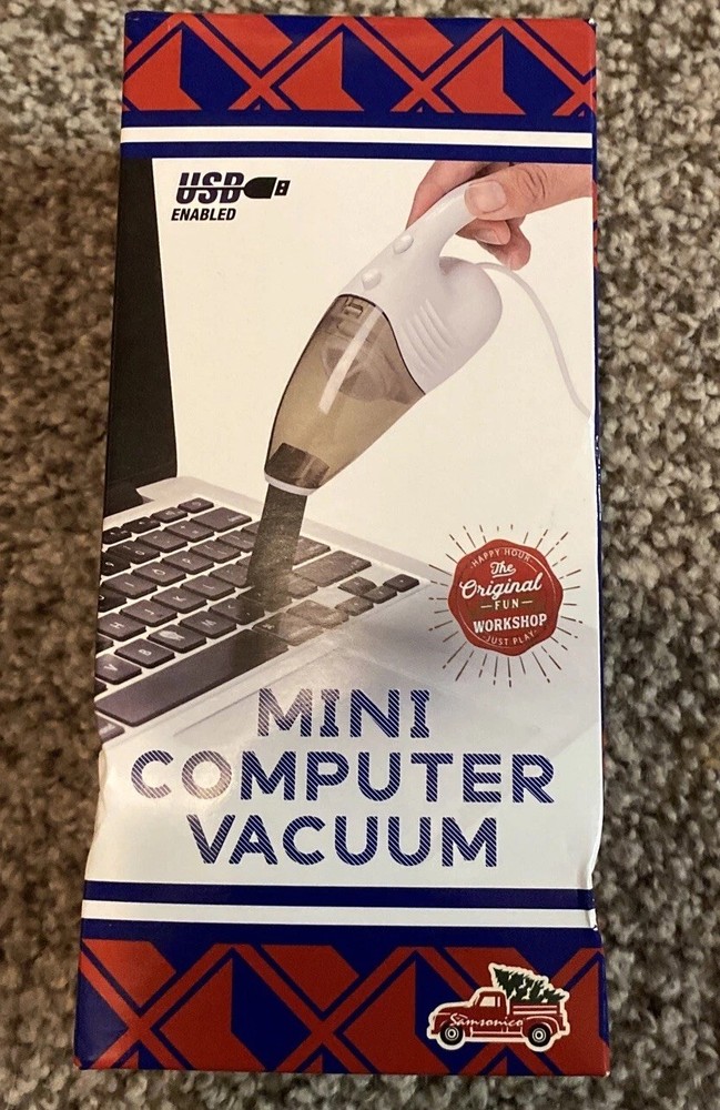 Mini Vacuum Original Workshop Mini Computer USB Enabled Brush Attachment NEW