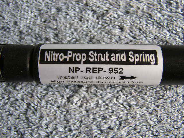 SET Nitro Prop Gas Strut Shock Spring Lid Support Rod REPL Knaack # KN952-2PK