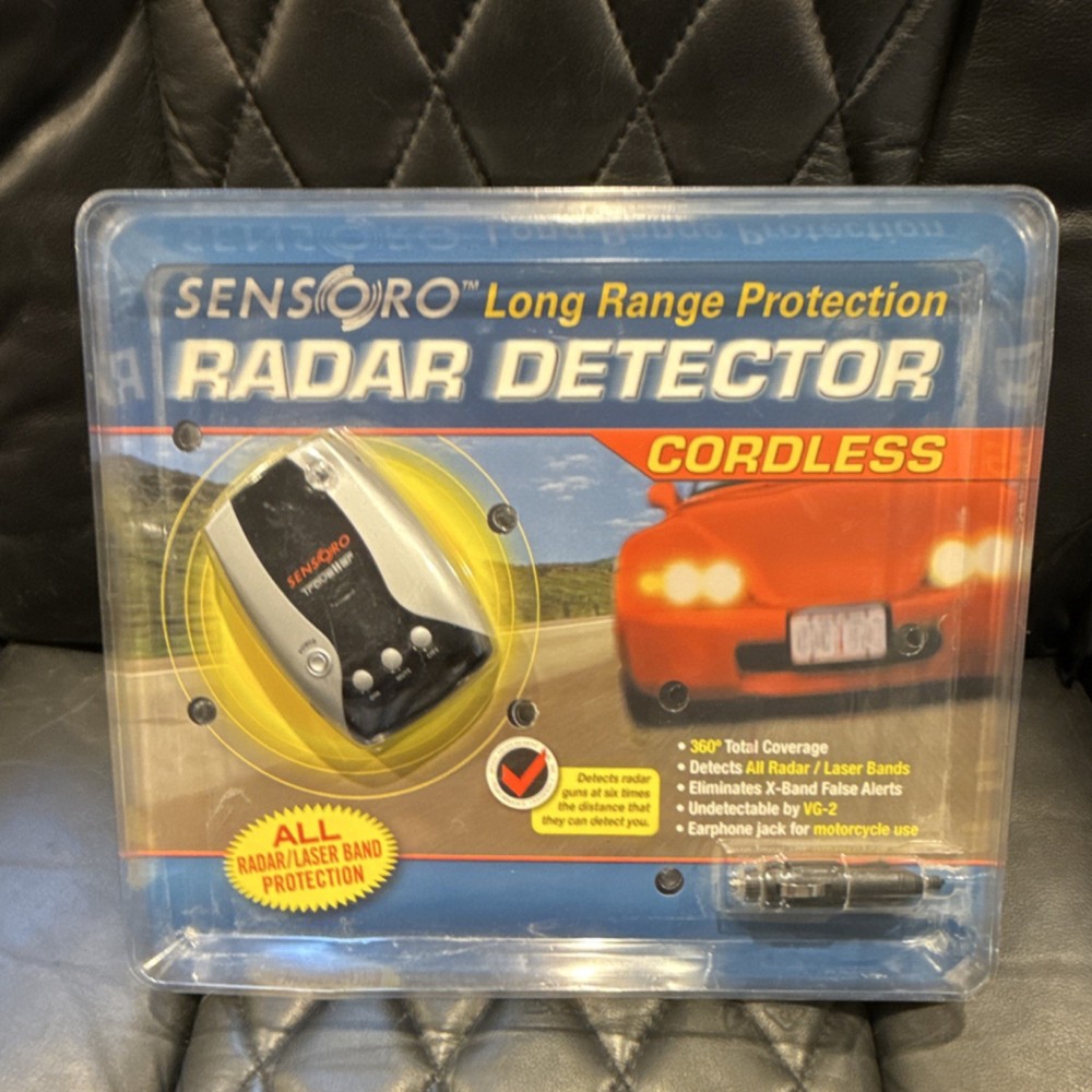 Sensoro Cordless Long Range Radar & Laser Detector 360° Coverage VG-2