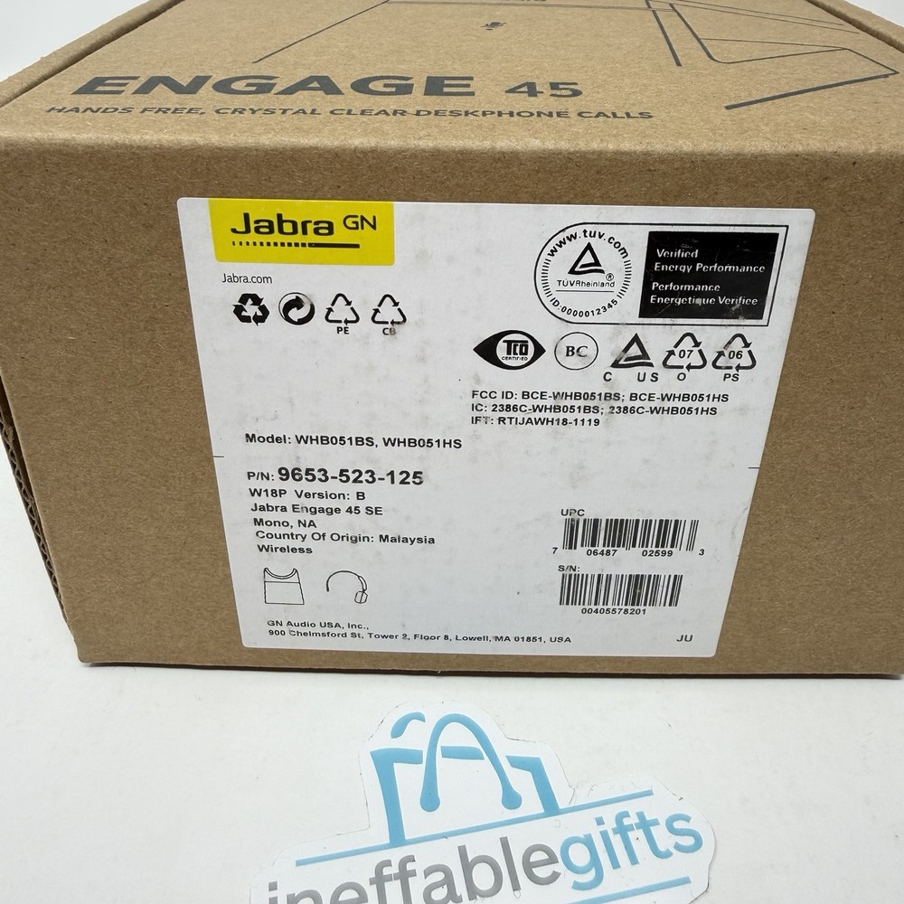 Jabra Engage 45 SE Mono Wireless DECT Headset WHB051BS