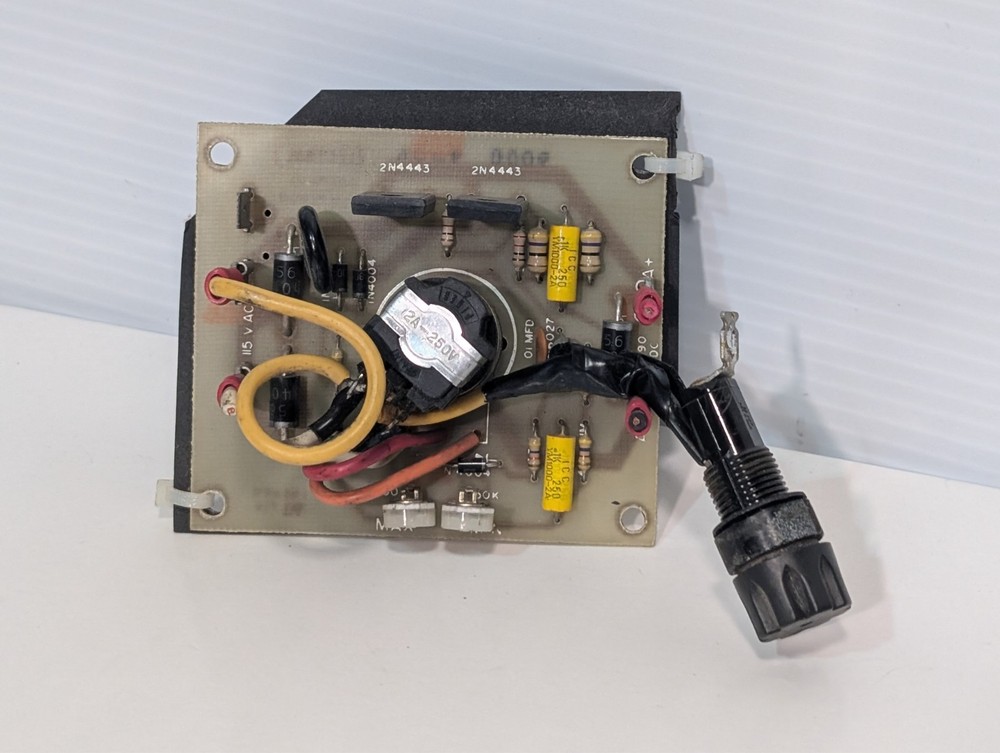 Motor control potentiometer, board & faceplate, Sure-Feed Streamfeeder B&H