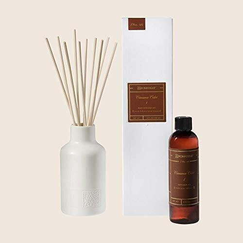 Aromatique Cinnamon Cider Reed Diffuser Gift Set Ceramic Vessel