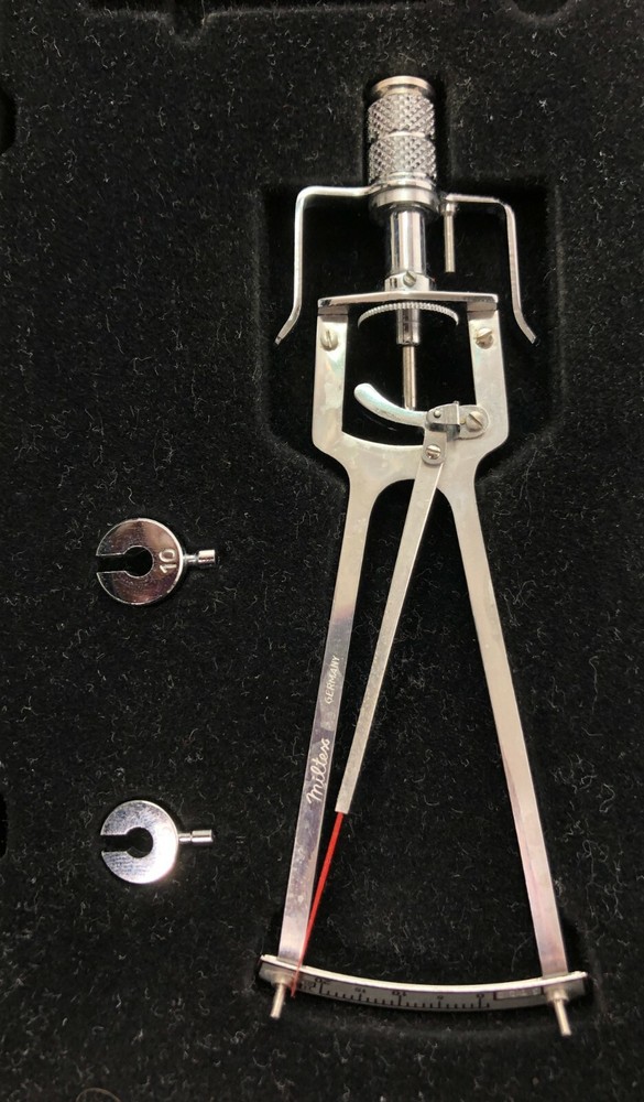 Vintage Miltex Schioetz Tonometer With Case & Instructions