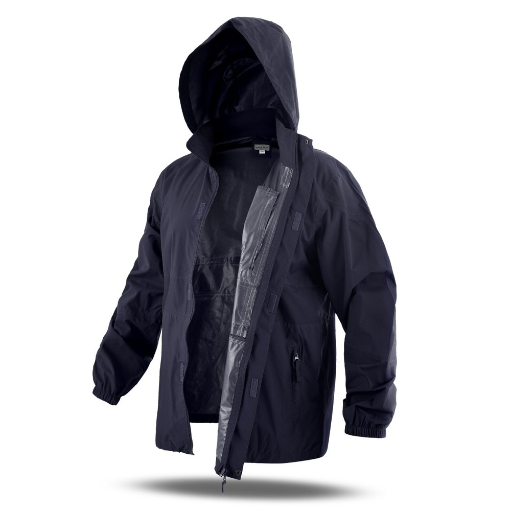 Rain Jacket Waterproof Hooded Light Weight Windbreaker
