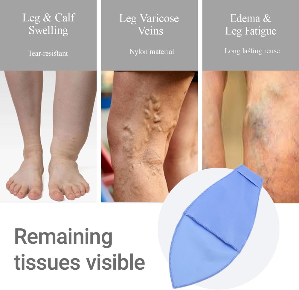 Open Toe Compression Sock Aid for Easy Slide - Slip Stocking 2 Pcs (Blue)