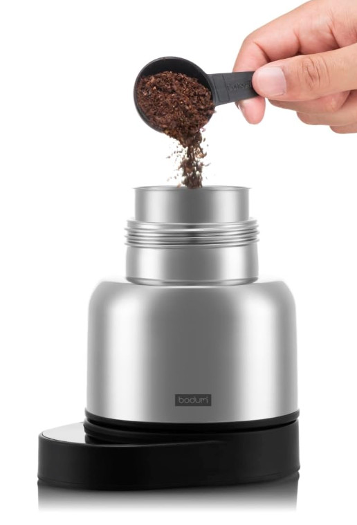 Bodum 17oz Chambord Electric Espresso Coffee Maker, Programmable Timer, Polished