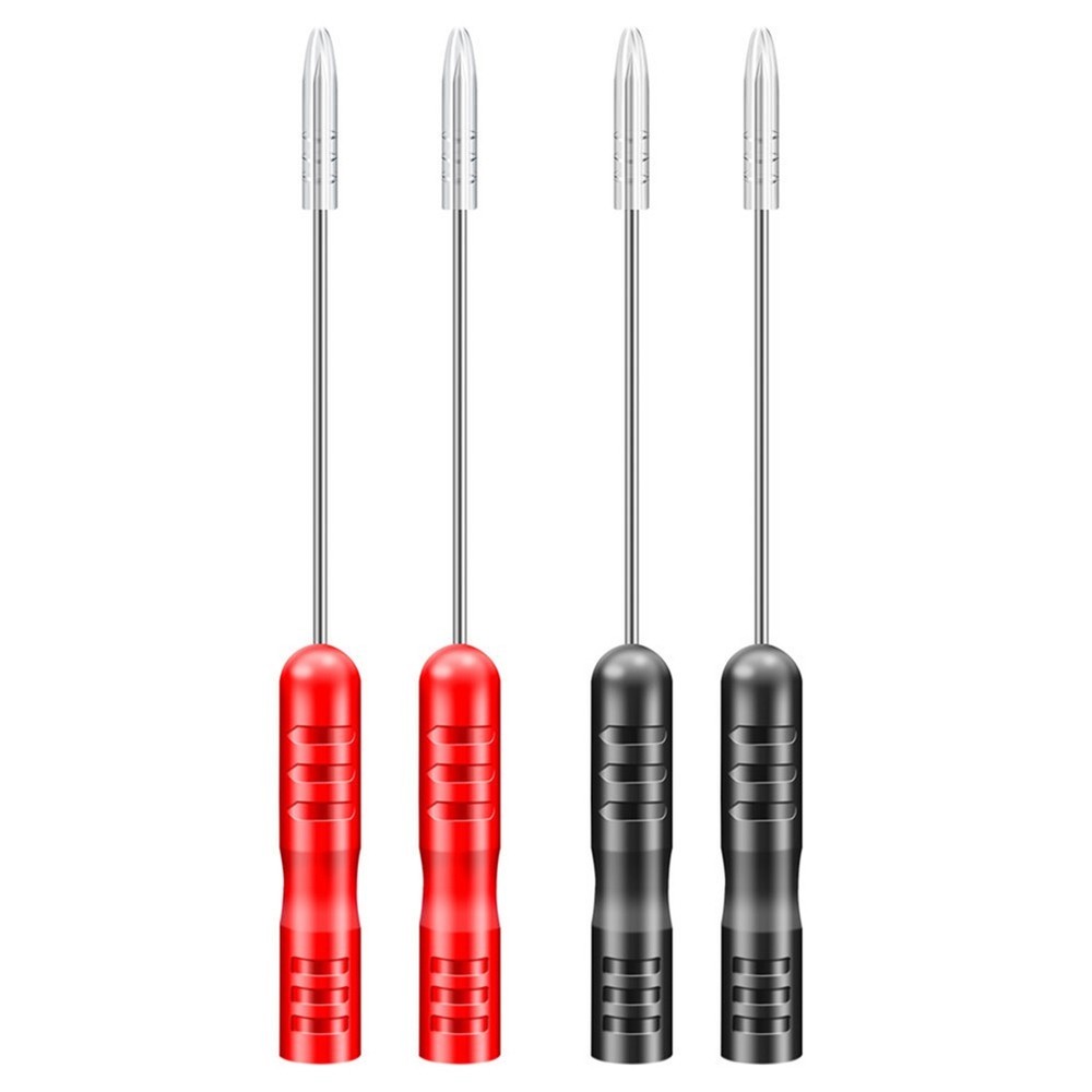 Red and Black Color Coded Probe Tips for Quick Polarity Identification
