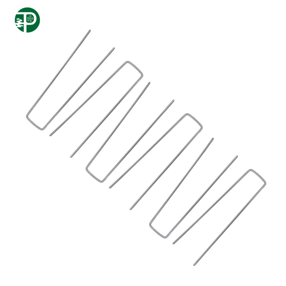 6" Landscape Staples Garden Stakes 11 Gauge Galvanized Sod Staples 500 Pack