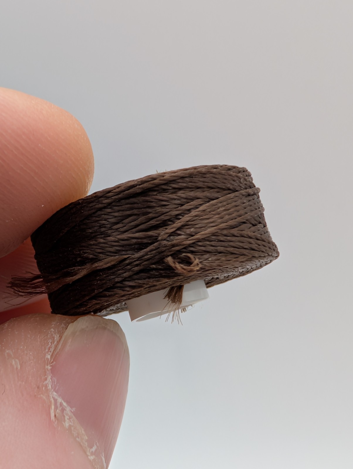 Vintage Brown Nylon Beading Thread Bobbins Like C-Lon Size D Approx. Lot Of 45