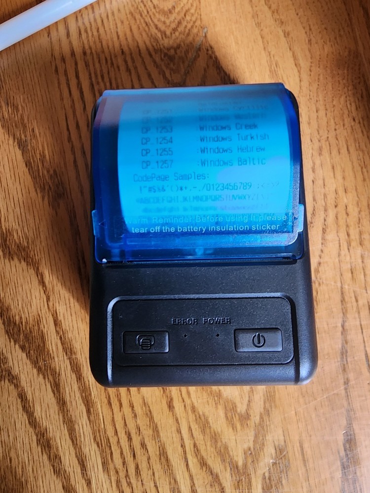 MHT-P11 Portable Thermal Printer 58mm Print Width USB & Bluetooth Connectivity