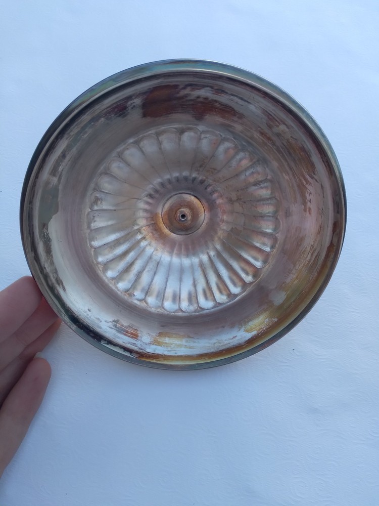 Vintage Silver Plated Lidded Candy Dish 6 inches Serving Dish Small