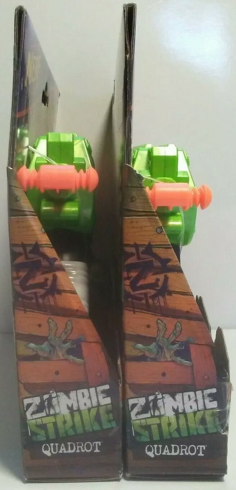Two (2) NERF Zombie Strike Quadrot Blasters, New