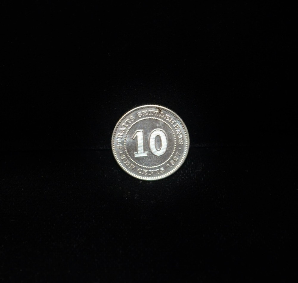 1927 Straits Settlements 10C .6000 Silver KM 29B #CR10016