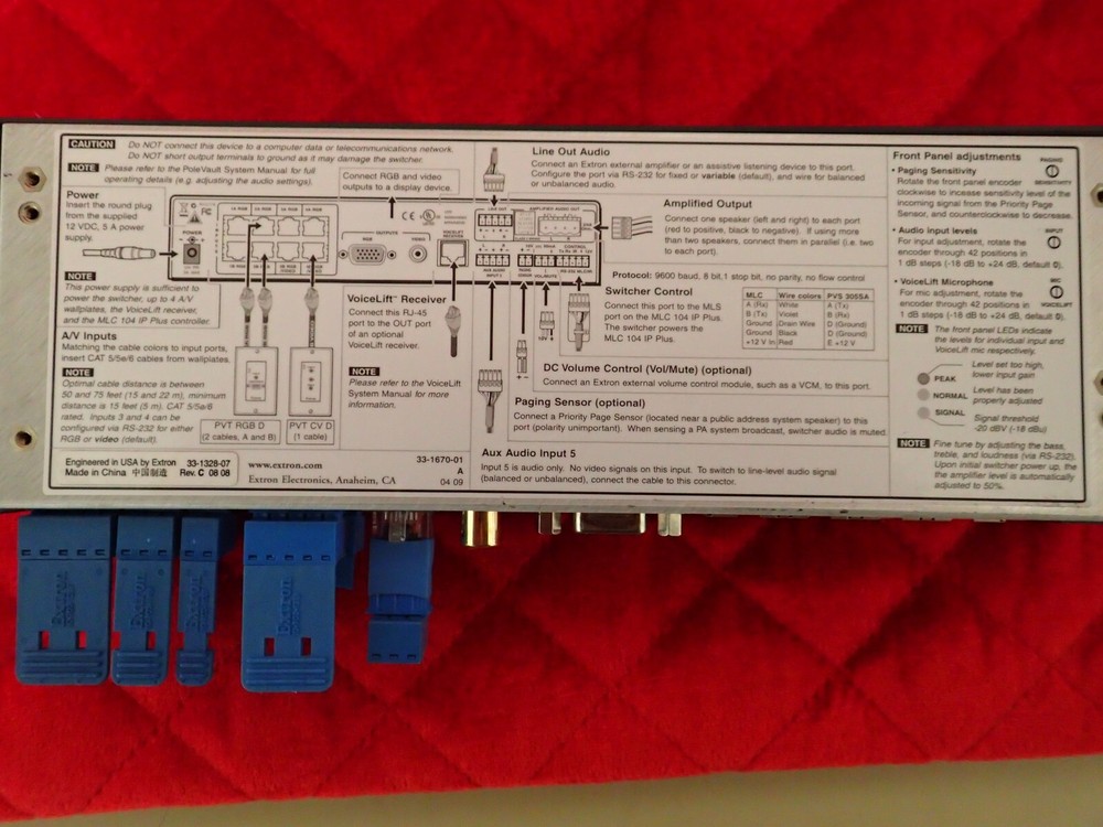 EXTRON - PVS 305SA - Polevault Switcher