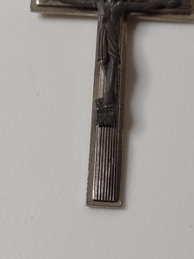 Vintage Clear Glass Bead Rosary