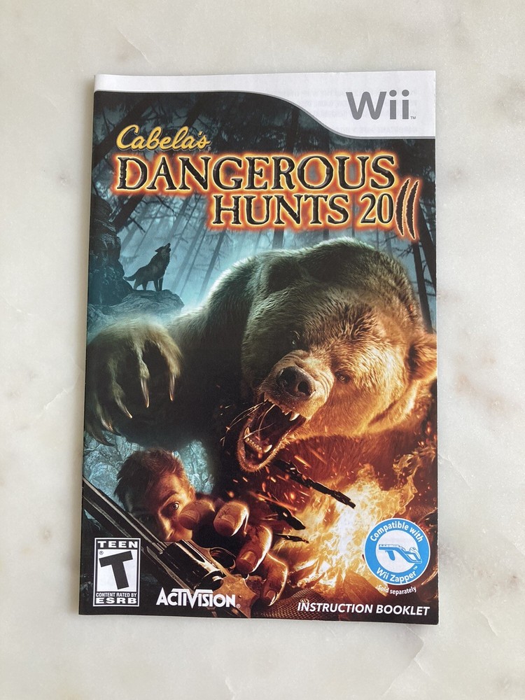 Cabela's Dangerous Hunts 2011  |  Wii  |  Manual Only