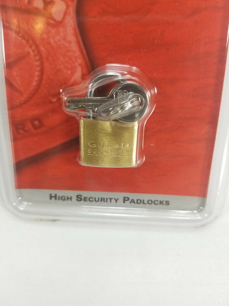 Guard-Security High Security Padlocks 3/4" Brass Strong Steel /3 Keys