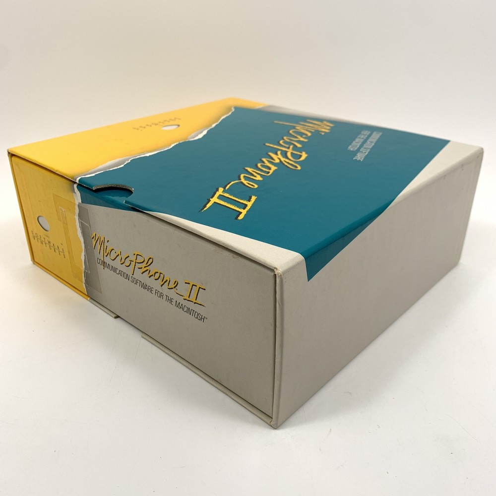 Vintage Macintosh Microphone II Version 4 Software Kit / Three 3.5" Disk