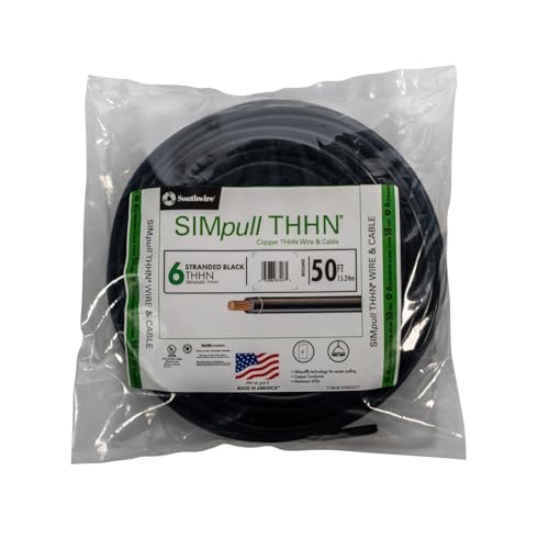 50 ft. 6 Red Stranded CU SIMpull THHN Wire