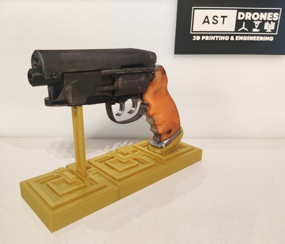 Blade Runner Deckard Blaster Prop – Weathered – Moving Parts