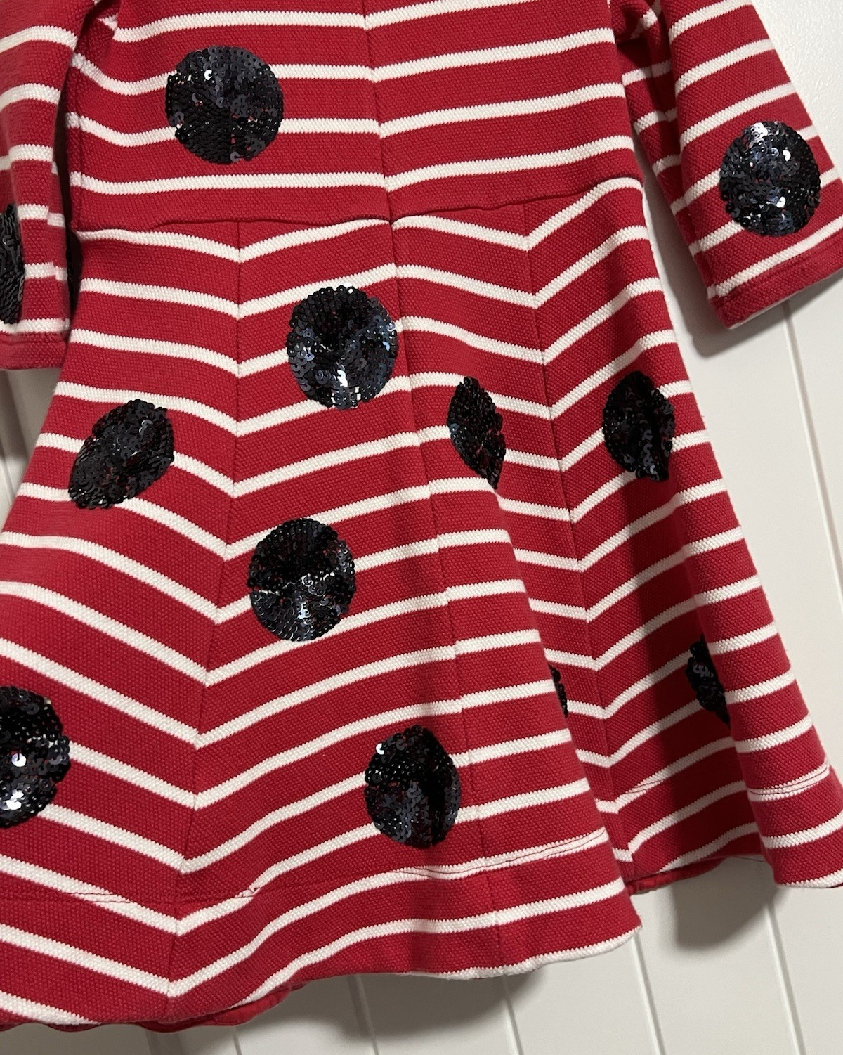 Mini Boden X Roald Dahl Mrs Ladybug & James the Giant Peach Dress sz 4 - 5 Yrs