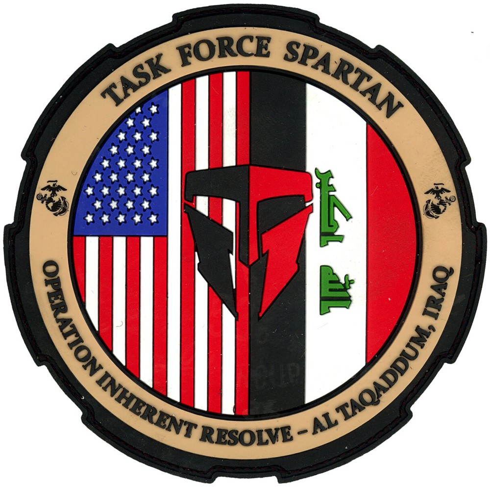 US ARMY TASK FORCE SPARTAN OPERATION INHERENT RESOLVE PVC PATCH SET