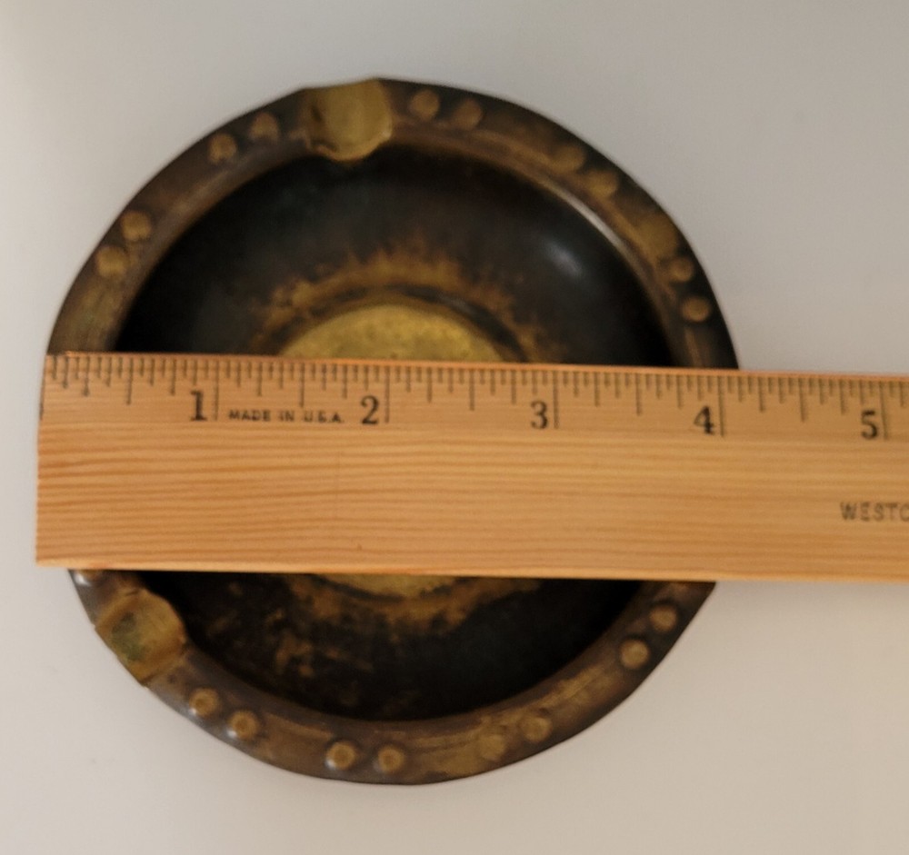 2 Metal Ashtrays Small