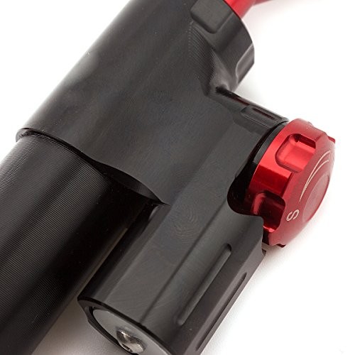 Motorcycle Adjustable Universal Steering Damper Stabilizer Control black+red