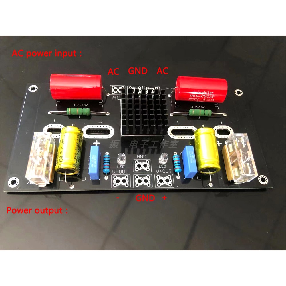 Rectifier filter capacitor board Power amplifier power board (without capacitor)