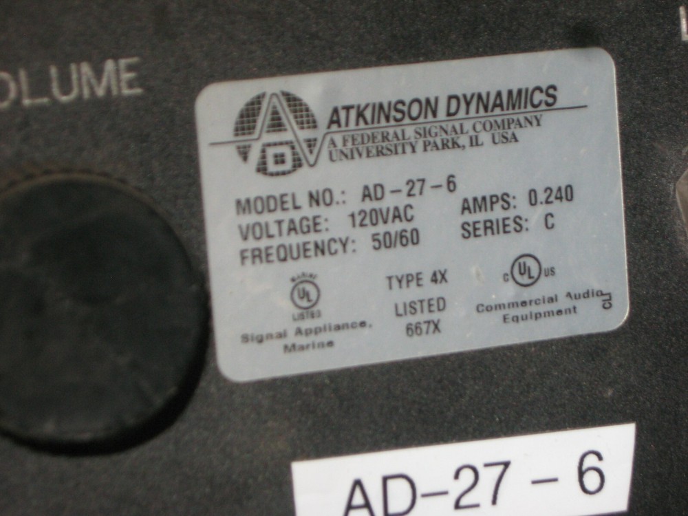 Atkinson Dynamics AD-27A-6 Intercom Series C