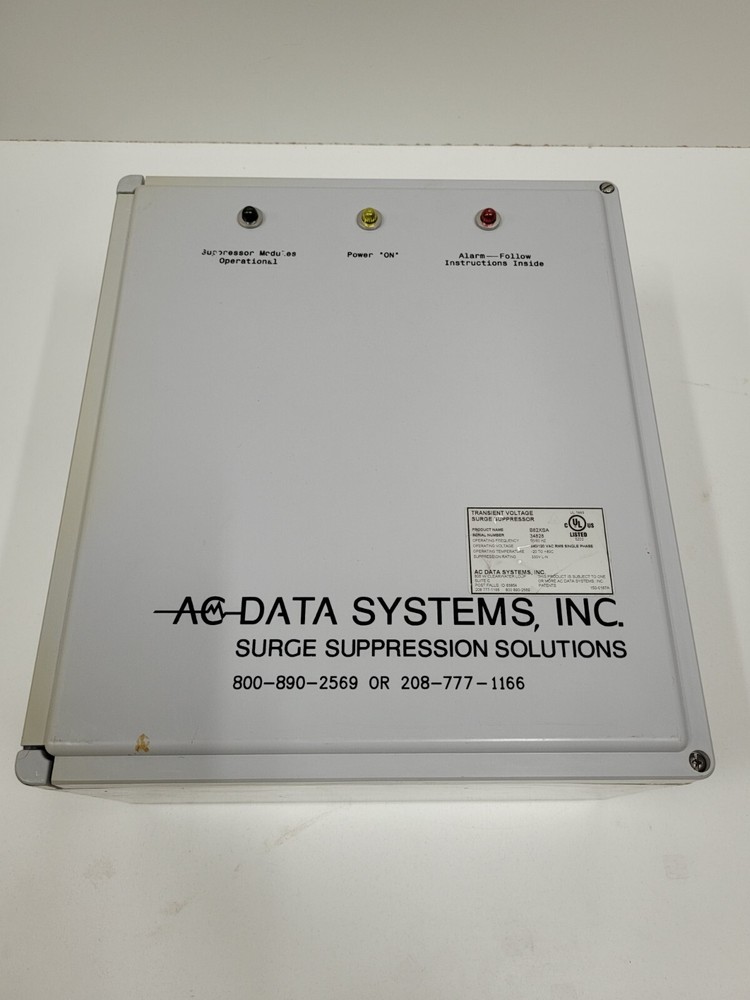 AC DATA SYSTEMS TRANSIENT VOLTAGE SURGE SUPPRESSOR 120/240  B82XSA
