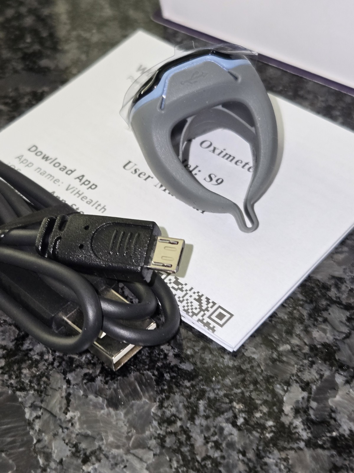 NEW Wellue Viatom 02Ring Wearable Model S9