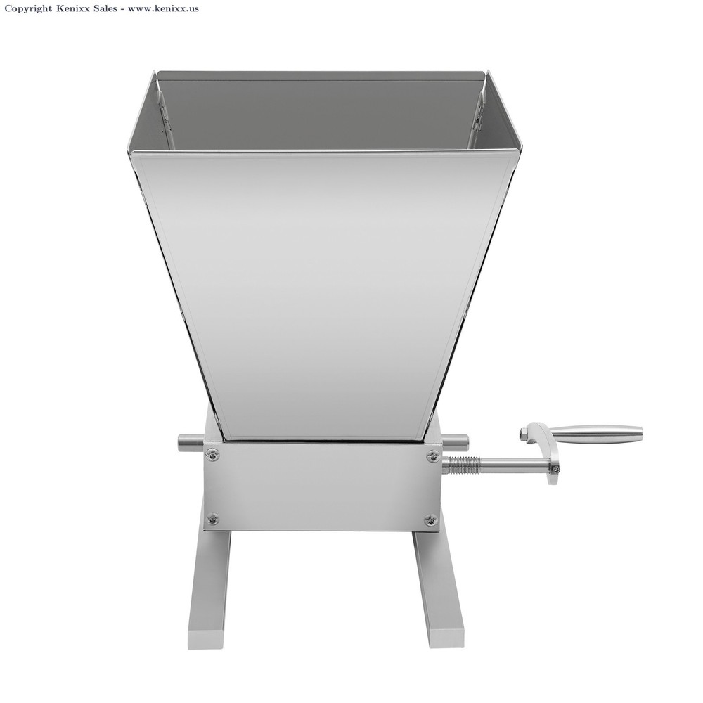 2 Rollers Malt Mill - Adjustable Grain Crusher for Home Brewing