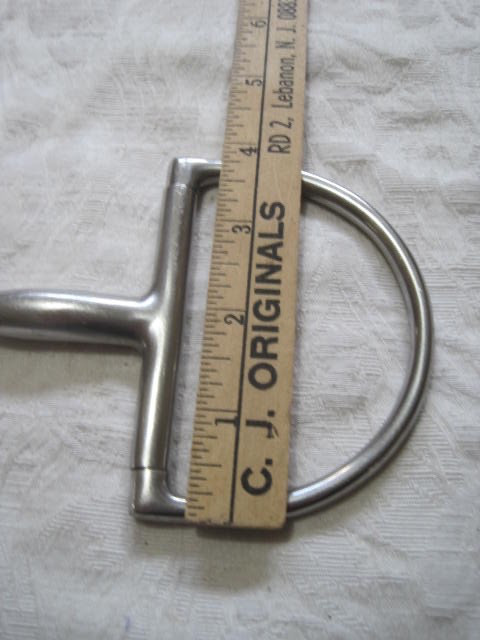 Dee Ring Jointed Snaffle 5'' Stainless Steel Large D Rings