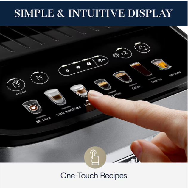 DeLonghi Magnifica Super automatic Stainless steel Programmable Espresso Machine